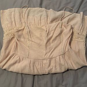 Beige Mini Dress